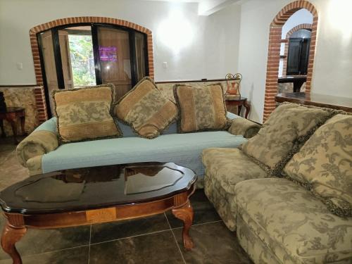 Een zitgedeelte bij Casa Mango