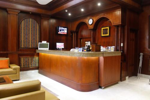 The lobby or reception area at Hotel Las Palmas