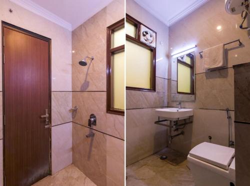 Koupelna v ubytování Hotel Shivaye Residency