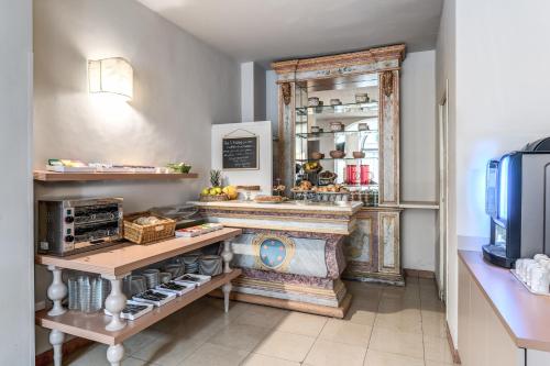 Eldhús eða eldhúskrókur á Hotel Galileo