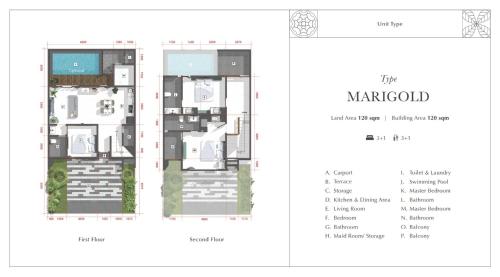 ein Grundriss eines Gebäudes mit einem Layout in der Unterkunft Villa Bun Blessi in Pesanggaran