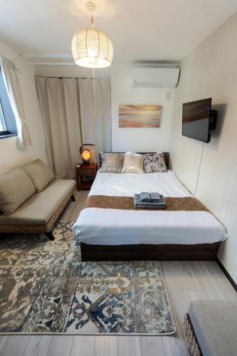 Tokyo Skytree 202 Bali-style Double Room Bathtub Private Bathroom 2 minutes to subway