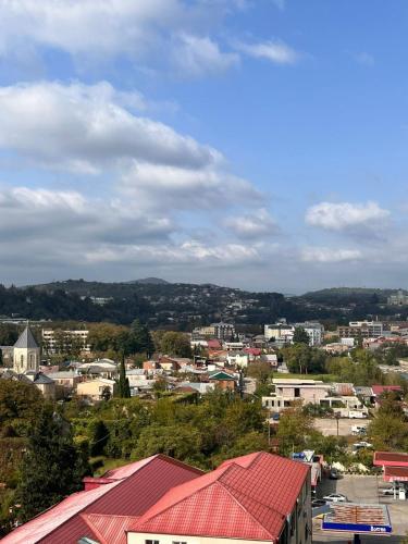 une vue d'une ville avec des maisons et des bâtiments dans l'établissement 2 Badroom apartment 11, à Koutaïssi