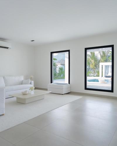 Postel nebo postele na pokoji v ubytování calm resort