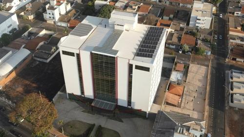 Das Gebäude in dem sich das Hotel befindet