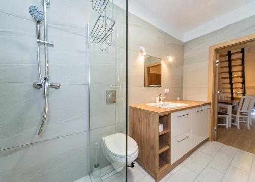 Ένα μπάνιο στο Bielsko Apartments