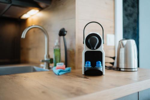 Kuchyň nebo kuchyňský kout v ubytování Apartment Kleines Daheim