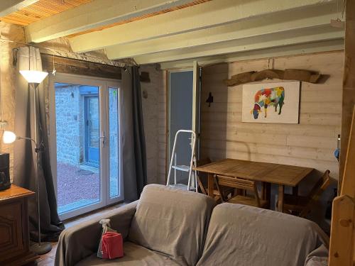 Posezení v ubytování La cabane du pêcheur