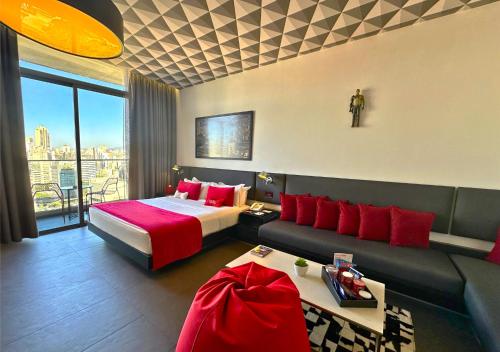 Postel nebo postele na pokoji v ubytování The Smallville Hotel