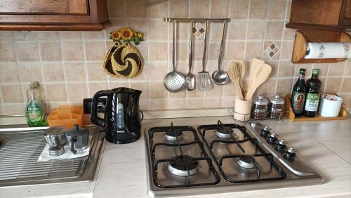 Køkken eller tekøkken på Castellato Country House