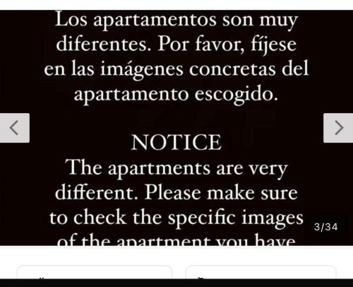 a screenshot of a cell phone with a text box at Apartamentos Fuencarral II in Madrid