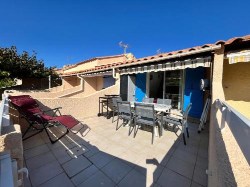 Maison de vacances climatisé, pour 4 pers, résidence securisee MAS DE LA PLAGE, terrasse Sud, 4 couchages - 250m de la plage de PORTIRAGNES PLAGE LRMP30