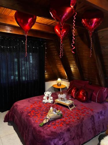 Postel nebo postele na pokoji v ubytování Cabanas Mirante