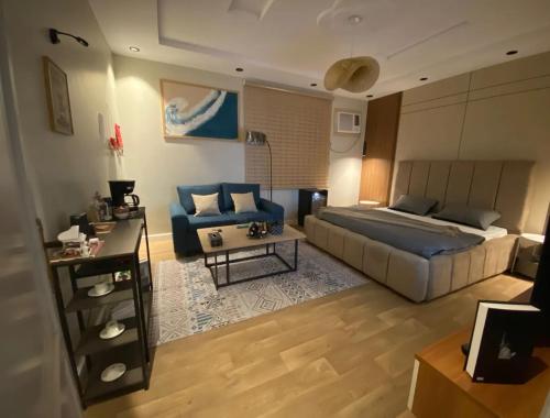 Ένα ή περισσότερα κρεβάτια σε δωμάτιο στο افندينا