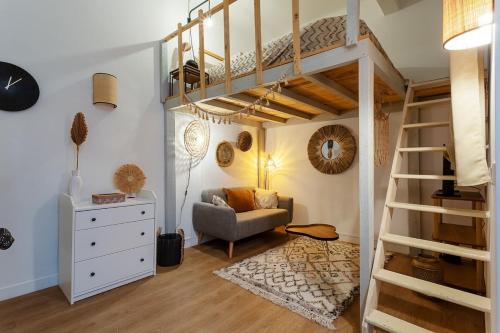 Studio cozy et mezzanine hypercentre