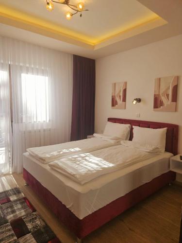 a bedroom with a large bed in a room at Vila Vujic Tara in Kaludjerske Bare