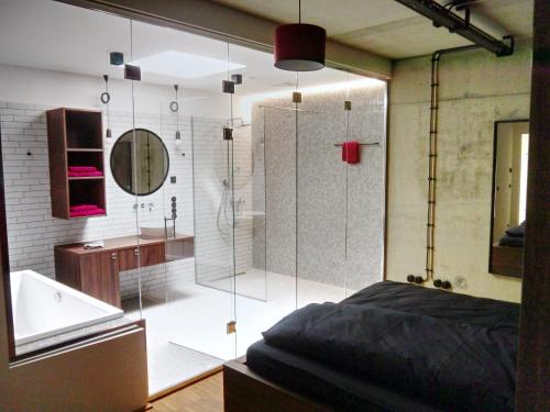 Koupelna v ubytování Z1 - Das Haus