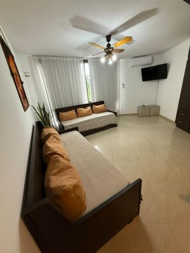 Voodi või voodid majutusasutuse Dpto amplio con piscina, Excelente ubicación toas