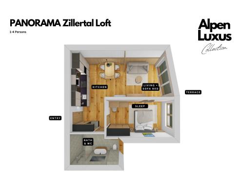Κάτοψη του Panorama Zillertal Loft - Opening December 2025