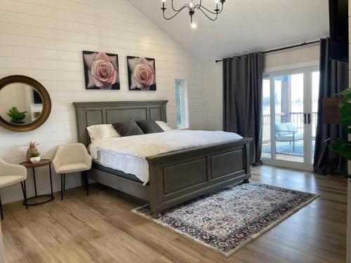 Ένα ή περισσότερα κρεβάτια σε δωμάτιο στο Vineyard Countryside