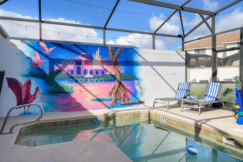 Free waterpark private heated pool near Disney photo 44