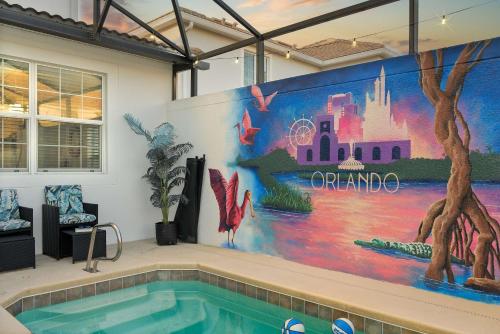 Free waterpark private heated pool near Disney photo 47