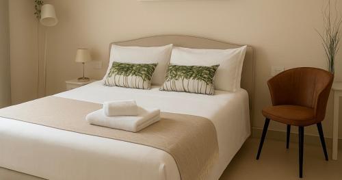 Ένα ή περισσότερα κρεβάτια σε δωμάτιο στο onde dell'etna 12