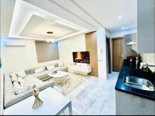 Χώρος καθιστικού στο Cosy studio au cœur de Marrakech