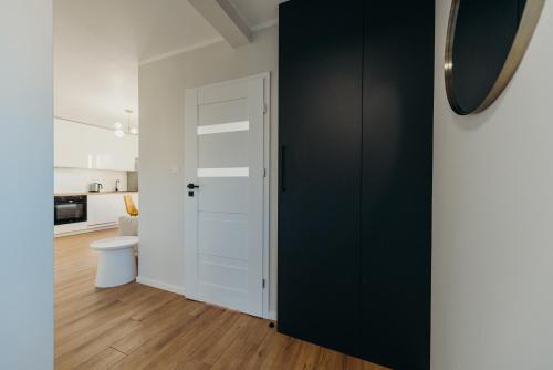 Kuchyň nebo kuchyňský kout v ubytování Apartamenty Dominikańska