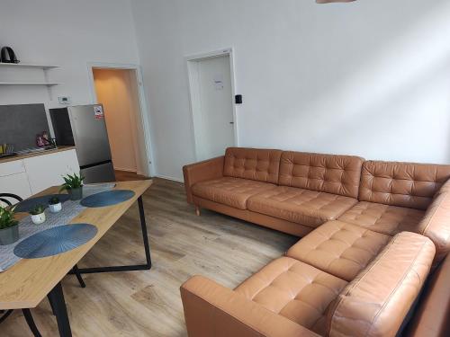 Posezení v ubytování LivingStation Essen R1 bis R4