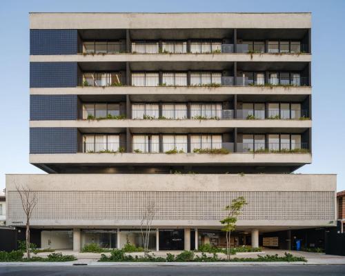 Bygningen som lejligheden ligger i