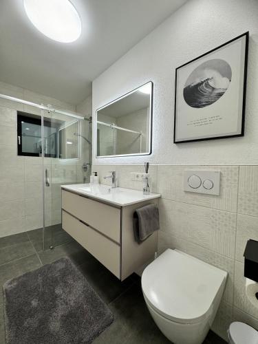 Koupelna v ubytování LiNo