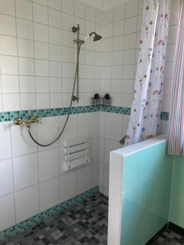 Koupelna v ubytování Ferienhaus zur alten Zeder