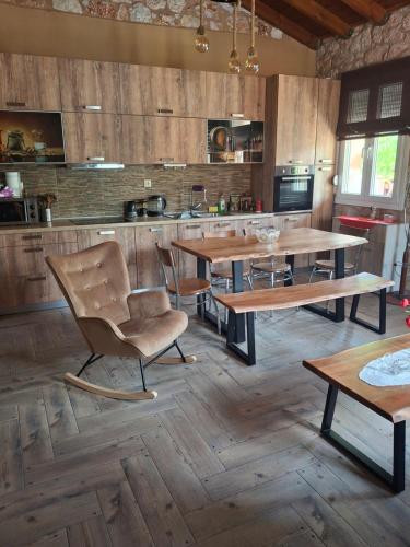 Kuchyň nebo kuchyňský kout v ubytování Villa Stella