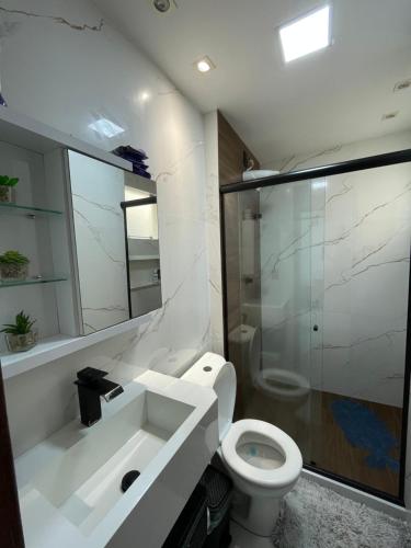 Et badeværelse på Casa Céu & Mar