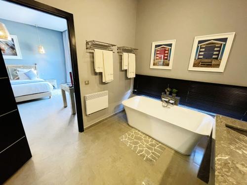 Koupelna v ubytování Villa Ines