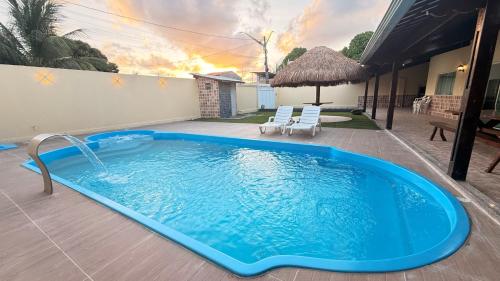 Bazén v ubytování Casa 123 Milagres - Casa em São Miguel dos Milagres, Alagoas nebo v jeho okolí