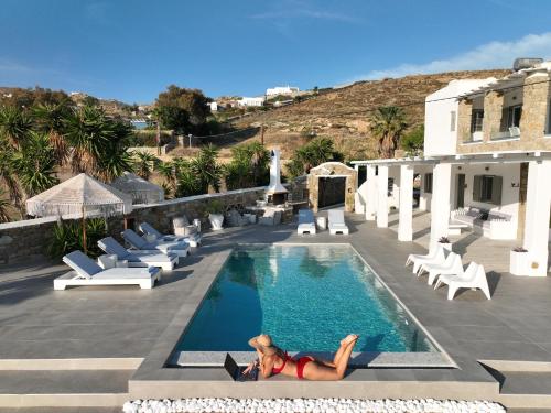 Πισίνα στο ή κοντά στο Villa "Kalli" with private pool - beachfront - Kalo Livadi