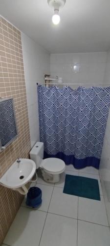 Et badeværelse på Mar de Maria Suítes