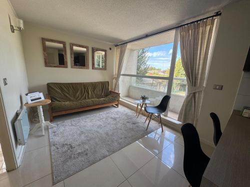 Posezení v ubytování Luminoso y amplio depto cerca Av Alemania