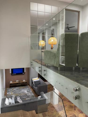 Koupelna v ubytování Ekhaya