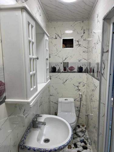 Koupelna v ubytování Villa ziari