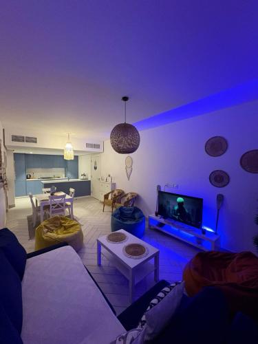 Ένα ή περισσότερα κρεβάτια σε δωμάτιο στο Luxury apartments in Ayla
