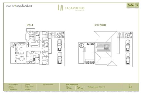 Κάτοψη του Casapueblo Rent Cachagua CP 14