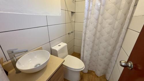 Ένα μπάνιο στο Casa Huerta Vista Bonita