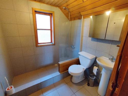 Koupelna v ubytování Lodge Laguna escondida