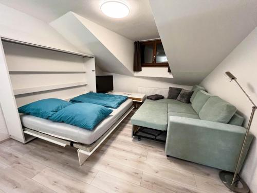 Χώρος καθιστικού στο Appartement Bayerisch Eisenstein