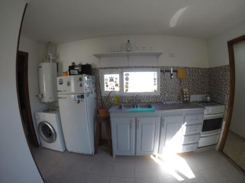 Kuchyň nebo kuchyňský kout v ubytování Elal kayak