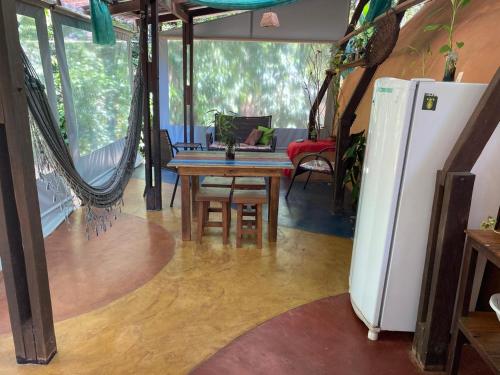 Kuchyň nebo kuchyňský kout v ubytování Recanto das Corujas