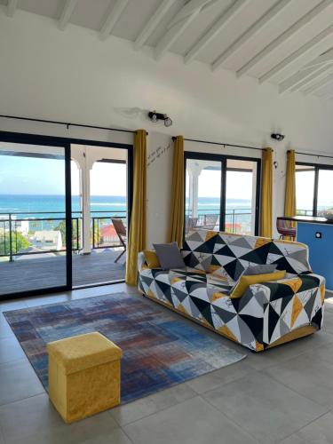 Postel nebo postele na pokoji v ubytování Vue Mer Panoramique, Grande Terrasse Privée, Plage à 10 Min